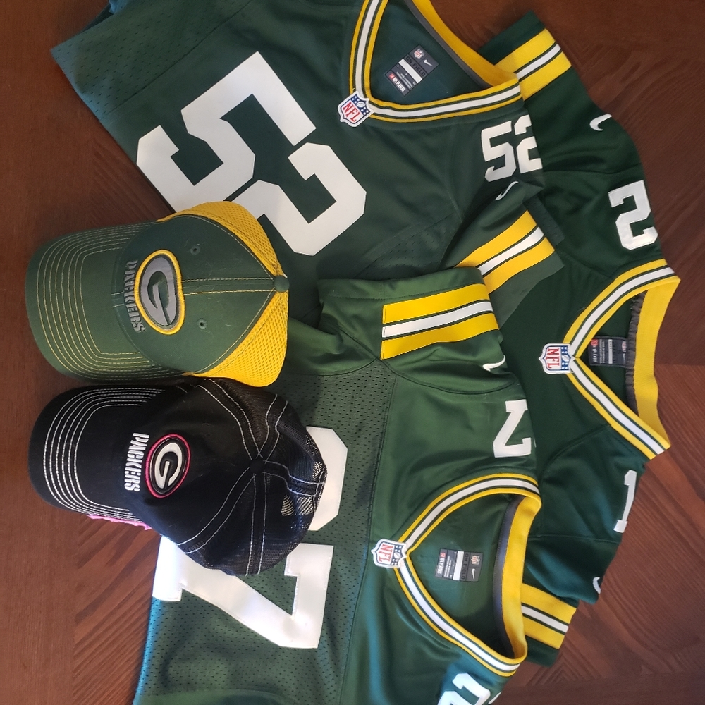 GREEN BAY PACKERS JERSEY + HAT BUNDLE